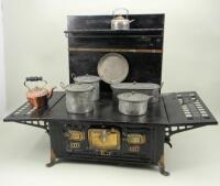 A tinplate Marklin child’s cooking stove, German circa 1890,