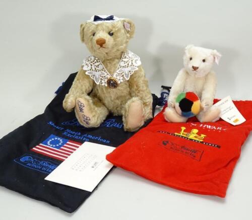 Two Steiff Limited Edition Teddy Bears for American market,