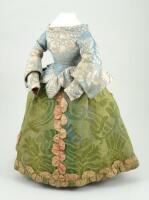 Extremely rare eighteenth century English wooden dolls costume,