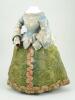 Extremely rare eighteenth century English wooden dolls costume,