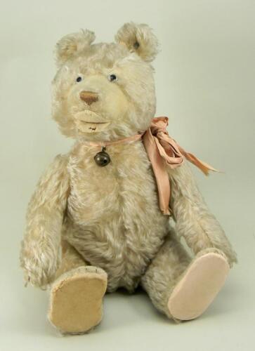 A Steiff white mohair Teddy Baby, 1930s,