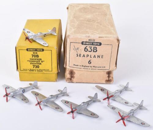 Dinky Toys 70B (730) Six Hawker Tempest II Fighters in Trade box,
