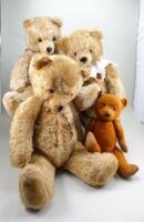 Four Teddy bears, 1950’s,