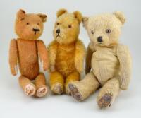 Three Teddy bears, 1950’s,