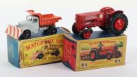 Vintage matchbox Lesney No16 “Scammell snowplough” and King size K-4 international tractor