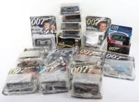 Quantity of “The James Bond Car Collection” magazines and diecast model cars