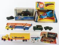 Vintage Corgi toys “Superman Supermobile” boxed with other Corgi items