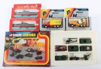 Vintage Corgi juniors Military Gift Set and other die-cast