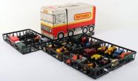 Selection of Vintage Matchbox Lesney models in 1970s carry case