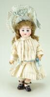 Small bisque head doll, size 3, probably Pintel & Godchaux, French circa 1890,
