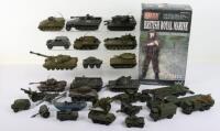 Collection of Loose Dinky toys Military vehicles models,