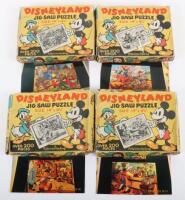 Four Vintage 1950s Disneyland Welcome Jigsaw Puzzles