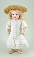 Emile Jumeau bisque head Bebe doll, size 6, French circa 1885,