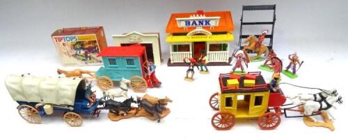 Timpo plastic Wild West Jail Wagon