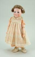 Rare small size Bruno Schmidt 2033 ‘Wendy’ bisque head character doll, German circa 1909,