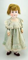 Gebruder Heubach 1892 bisque head girl doll, German circa 1910,