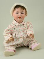 Rare Hertel, Schwab & Co 148 bisque head character doll, German circa 1910,