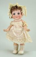 A.M 323 bisque head googly doll, German circa 1910,