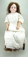 Large Handwerck bisque head doll, German circa 1910,