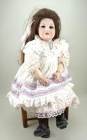 Large A.M bisque head doll, German circa 1910,