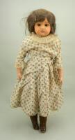 Large Kammer & Reinhardt 255 celluloid shoulder head doll, German circa 1920,