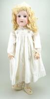 A.M 390 bisque head doll, German circa 1910,