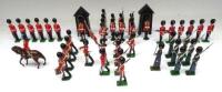 Britains style New Toy Soldiers: British Infantry and Foot Guards in full dress on field manoevres