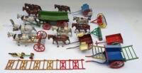 Britains and other Farm Wagons, Carts and Implements