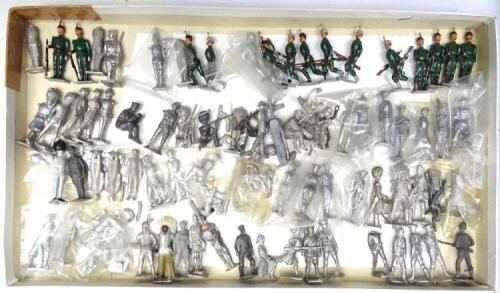 Various New Toy Soldier castings of figures on foot