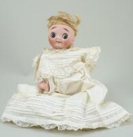 Rare Gebruder Heubach Einco bisque head googly –eyed doll, size 1, German circa 1910,