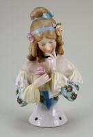 Rare large Goebels glazed china Jenny Lind, The Swedish Nightingale half-doll,