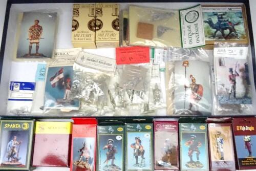 Metal Models in 54mm, unpainted, in original packaging