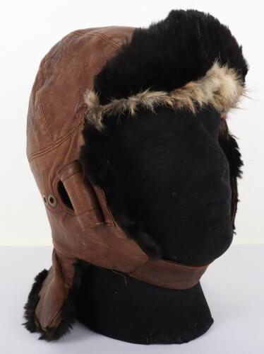 Great War Style Leather Flight Helmet in RFC Mk1 Style