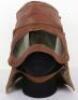 One Piece Leather Flying Helmet & Goggles Combination - 9