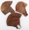 Great War Period Leather Flight Helmet - 2