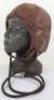 Early 1920’s Period Leather Flying Helmet Retailed by Austin Reed - 2