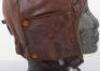 Early 1920’s Period Leather Flying Helmet Retailed by Austin Reed - 6