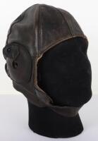 Pre-WW2 D Lewis Pattern Leather Flying Helmet