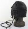 British Lewis Pattern Leather Flying Helmet with Gosport Tubes - 4