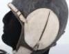 Unusual WW2 Period Naval Fleet Air Arm Flight Helmet - 5