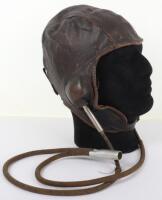 WW2 Period Leather Flight Helmet