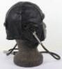 British Lewis Pattern Leather Flying Helmet with Gosport Tubes - 5