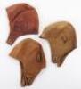 3x Leather Flight Helmets - 2