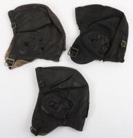 3x Lewis Type Flight Helmets