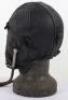 British Lewis Pattern Leather Flying Helmet with Gosport Tubes - 4