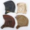 4x WW2 Period Flight Helmets - 2