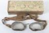 Early Pair of Aviators Flying Goggles “Gogglette No3” Retailed by E B Meyrowitz Inc New York