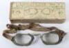 Early Pair of Aviators Flying Goggles “Gogglette No3” Retailed by E B Meyrowitz Inc New York - 2