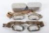 2x Pairs of Aviators Luxor Goggles No6 and No7 by E B Meyrowitz