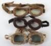 3x Pairs of Early Aviators Goggles - 2